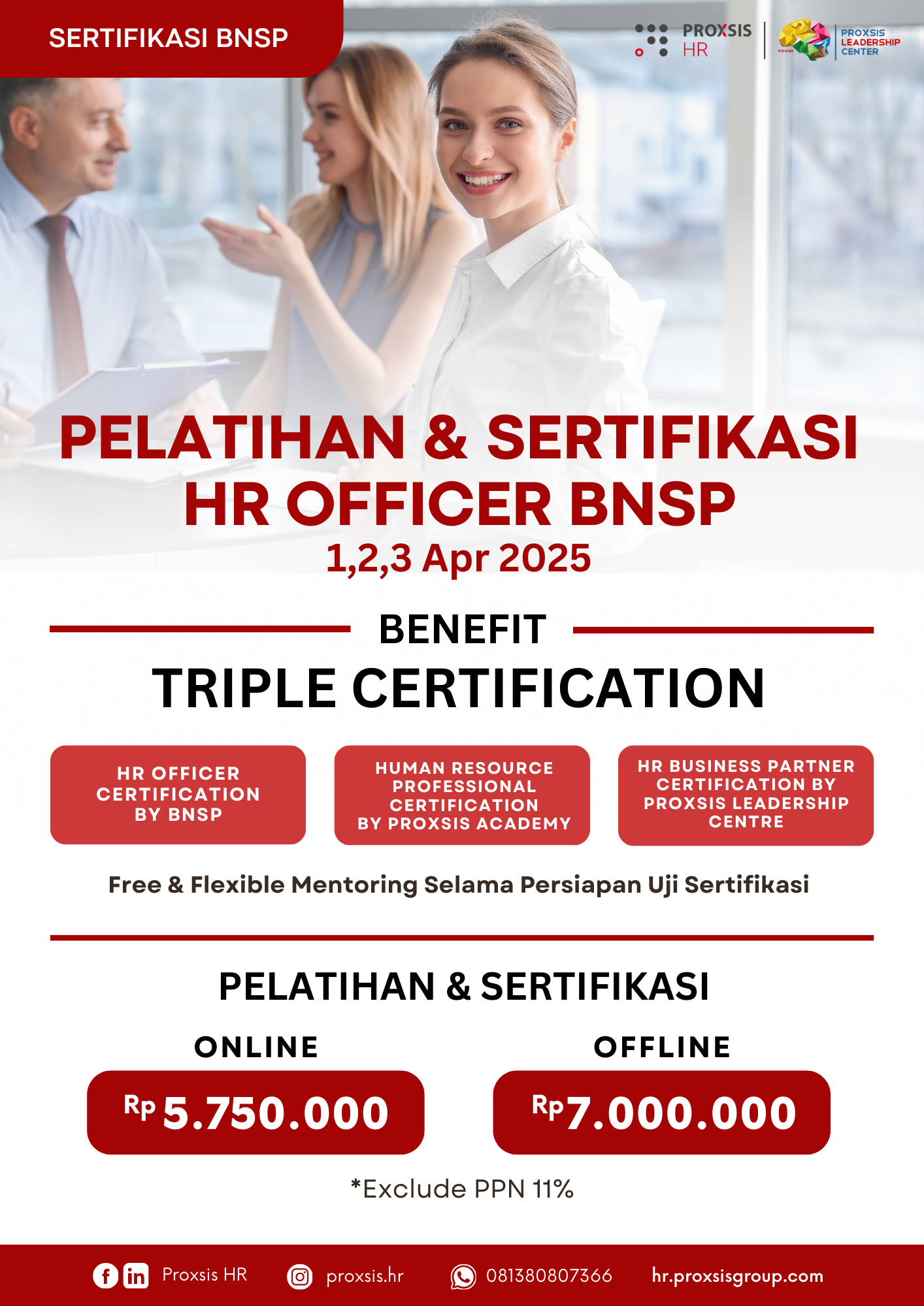 Pelatihan & Sertifikasi HR Officer BNSP
