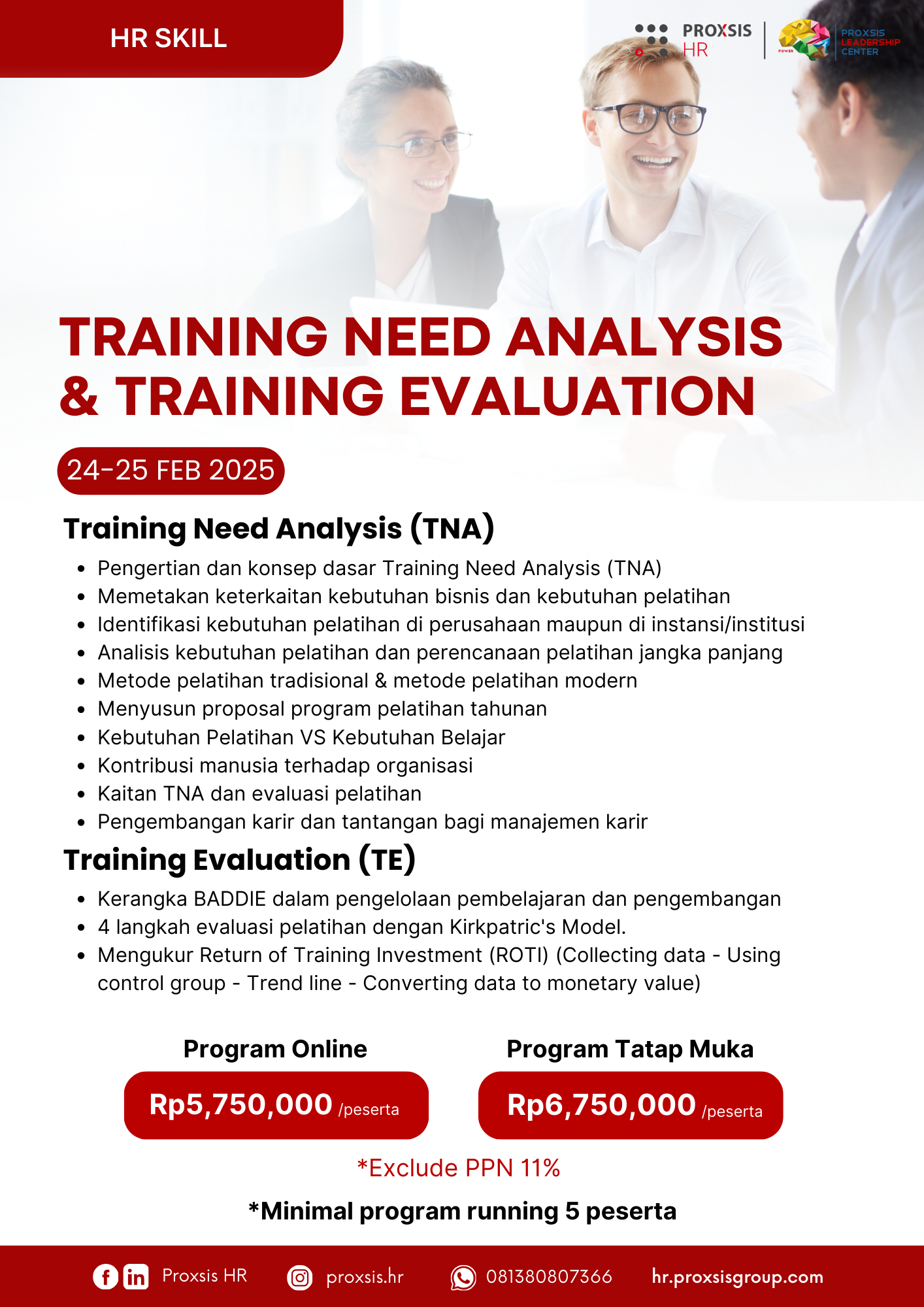 Training Need Analysis & Training Evaluation