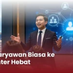 Trainer perusahaan sedang memandu program T3 untuk meningkatkan public speaking karyawan