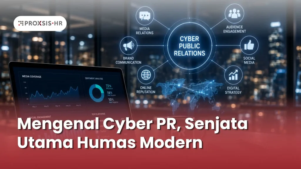 Ilustrasi strategi cyber public relations untuk komunikasi bisnis modern.