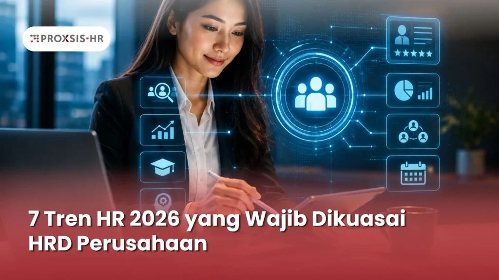 Ilustrasi 7 tren HR 2026 untuk transformasi manajemen SDM perusahaan.