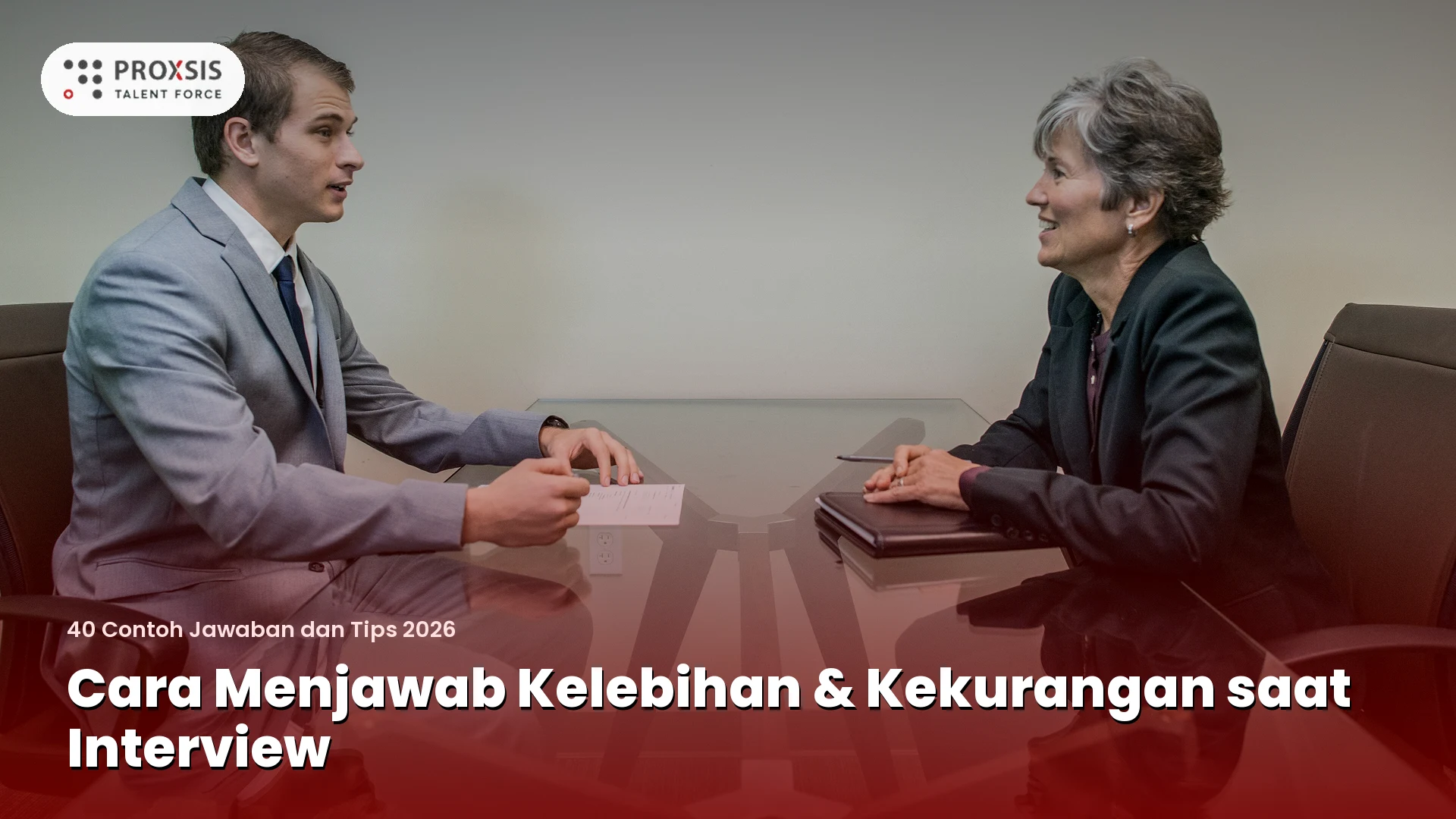 Ilustrasi interview kerja kelebihan kekurangan - Proxsis Talent Force